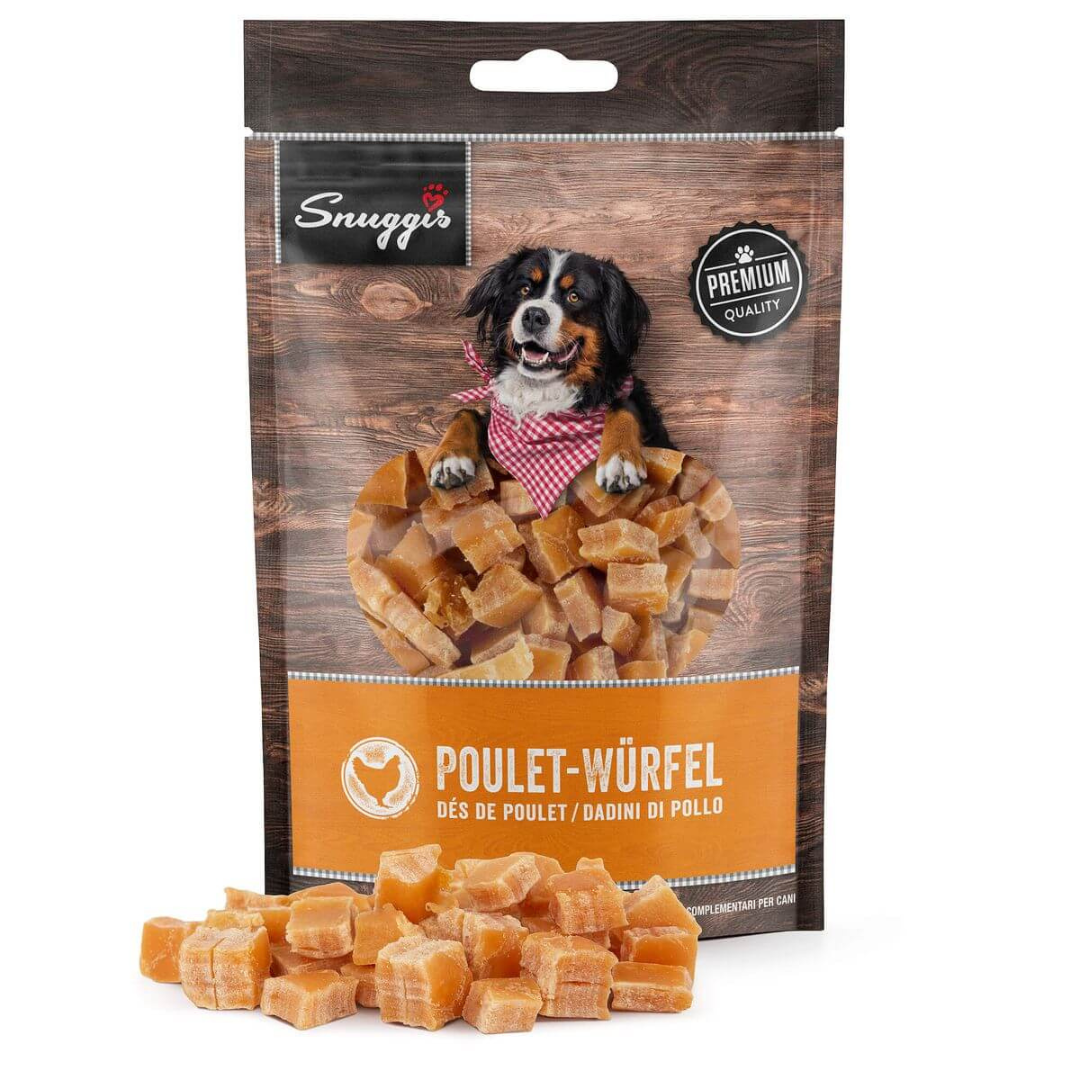 Snuggis Cubes de poulet pour chiens (120g)