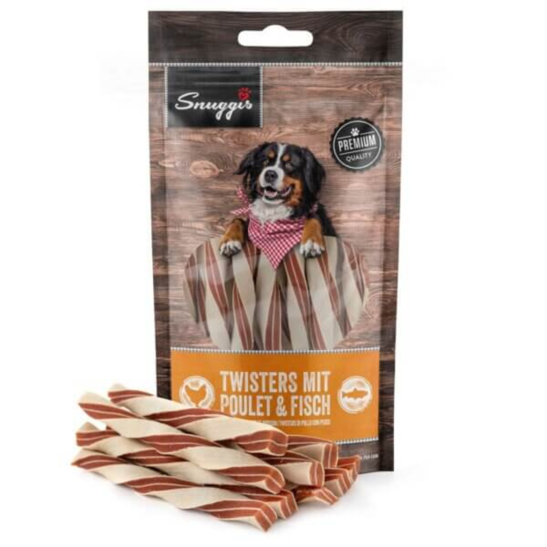 Snuggis Twisters au poulet et poisson (100g)