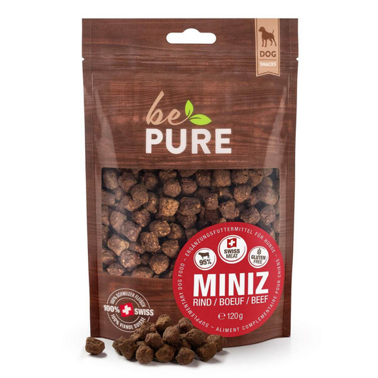 BePure MiniZ – Friandises Naturelles pour Chiens (Agneau, Bœuf, Canard, Gibier)