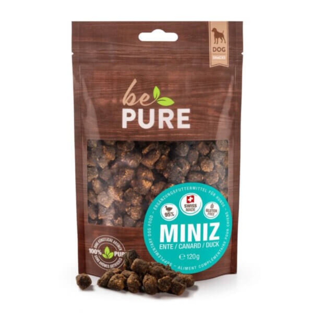 BePure MiniZ – Friandises Naturelles pour Chiens (Agneau, Bœuf, Canard, Gibier)