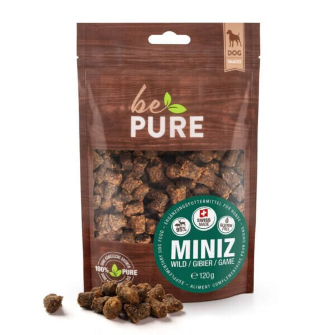 BePure MiniZ – Friandises Naturelles pour Chiens (Agneau, Bœuf, Canard, Gibier)